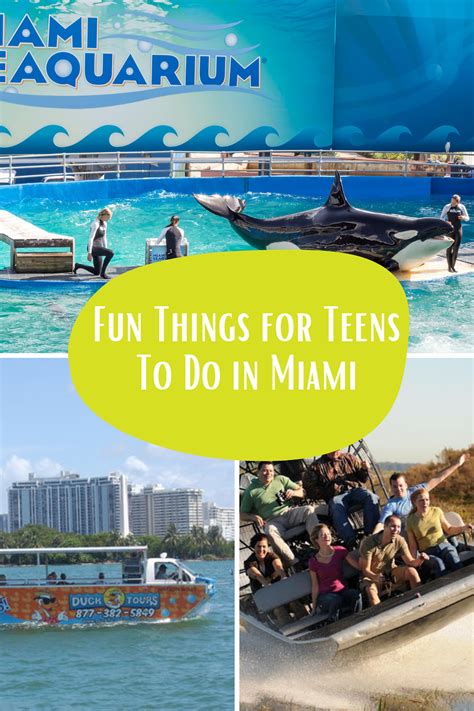 what to do in miami with teenagers